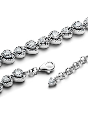 Brazalete Pandora de plata P 950 con acabado pulido