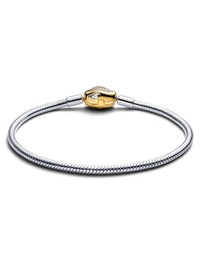 Brazalete Pandora de plata con zirconia cúbica p 950