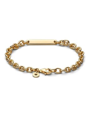 Brazalete Pandora de plata p 950 Moments con acabado baño de oro
