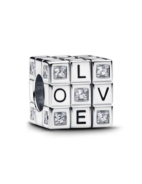 Charm Pandora Moments De Plata P925 Zirconia Cúbica