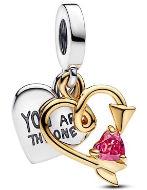 Charm De Corazón Pandora Moments De Plata P925 Zirconia Cúbica