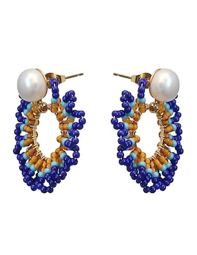Aretes circulares Sofia Blum perla