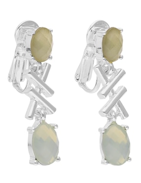 Aretes Anne Klein con acabado pavé