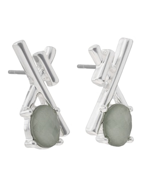 Aretes Anne Klein con acabado pavé