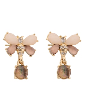 Aretes de abeja Anne Klein con acabado pavé