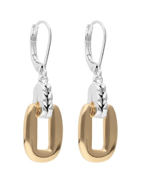 Aretes cuadrados Napier con acabado pulido