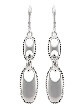Aretes de óvalo Napier con acabado brillante