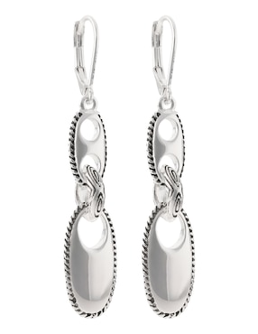 Aretes de óvalo Napier con acabado brillante