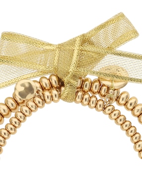 Multi-pulsera Napier Glitzy Gold con acabado brillante
