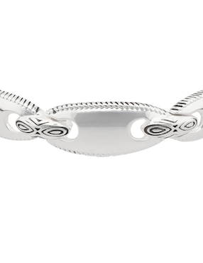 Pulsera Napier Casual Silver Link con acabado pulido