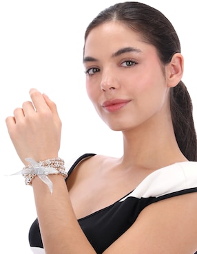 Multi-pulsera Napier Tritone Bonds con acabado brillante
