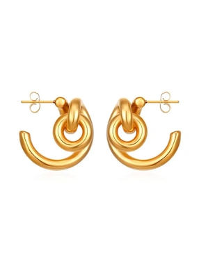 Aretes Aurela 18K Classic Collection con acabado chapa de oro