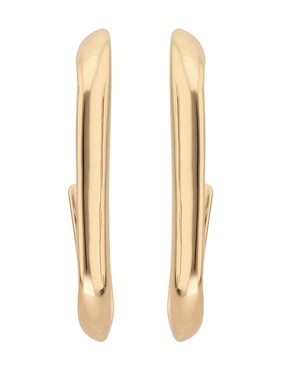 Aretes Largos Nine West Metal Ears 1 Aug 24 Con Acabado Brillante