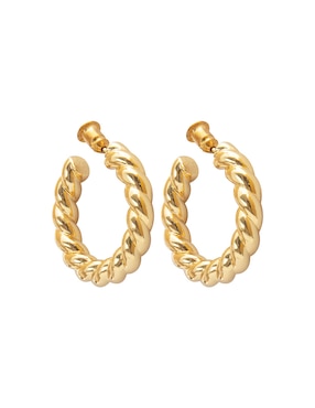 Arracadas Aurela 18K con acabado chapa de oro