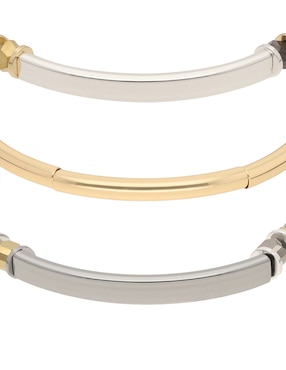 Set de pulsera Nine West Tritone Rounds and Discs