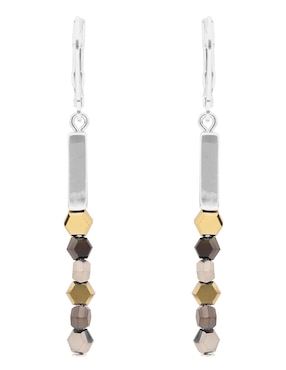 Aretes Nine West Tritone Rounds And Discs con acabado brillante