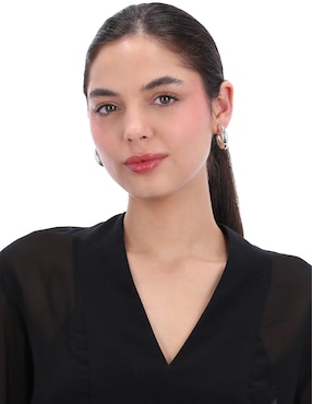 Arracadas Nine West con acabado brillante