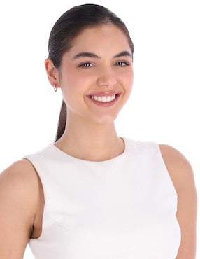 Aretes de círculo Lauren Ralph Lauren con acabado brillante
