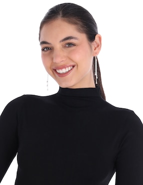 Aretes Lauren Ralph Lauren con acabado brillante cristal