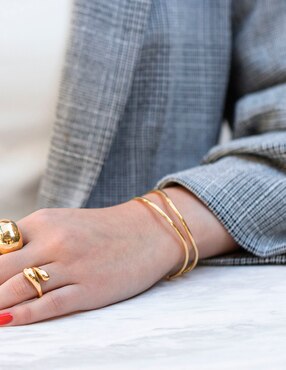 Pulsera Aurela 18K Classic Collection con acabado chapa de oro