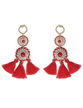Aretes circulares Sofia Blum con acabado chapa de oro
