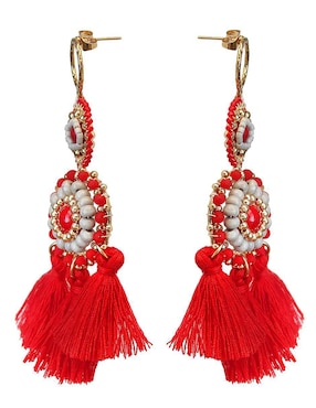 Aretes circulares Sofia Blum con acabado chapa de oro