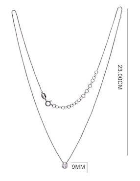 Collar con dije Oro Angelus de plata P 925