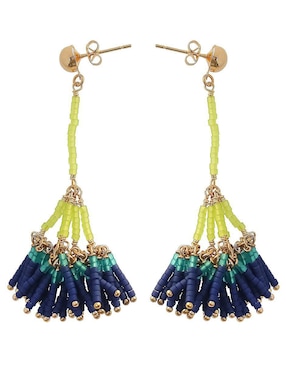 Aretes de borla Sofia Blum con acabado chapa de oro