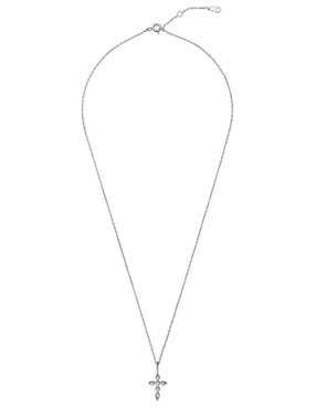 Collar de cruz Sofia Blum de plata P 925