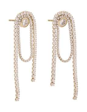 Aretes Emily In Paris Lumiere con acabado brillante zirconia