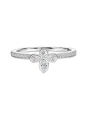 Anillo De Trébol Gladkova Joyería Orde P 925 De Plata Zirconia