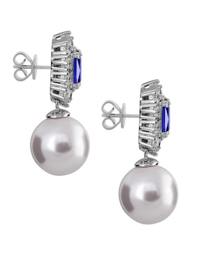 Aretes circulares Gladkova Joyería de plata P 925 perla