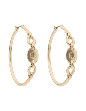 Arracadas Lauren Ralph Lauren con acabado brillante