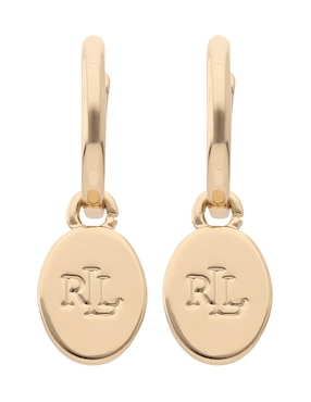 Aretes ovalados Lauren Ralph Lauren Evelyn con acabado brillante