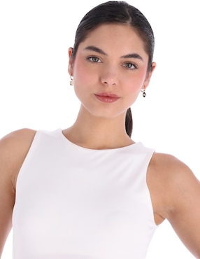 Aretes ovalados Lauren Ralph Lauren Evelyn con acabado brillante