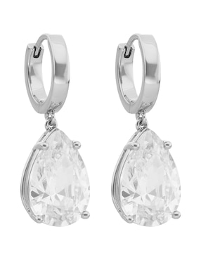 Aretes de gota Givenchy con acabado brillante cristal