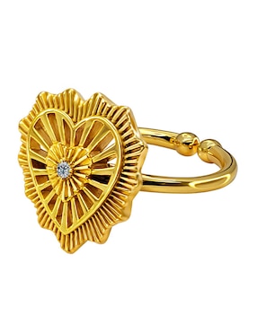 Anillo de corazón Anamora Por Tanya Moss Eterna P 925 de plata zirconia pulido