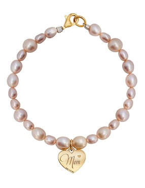 Brazalete Anamora Por Tanya Moss de plata con perla p 925