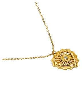 Collar con dije de corazón Anamora Por Tanya Moss Eterna de plata 14 K
