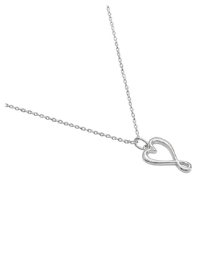Colgante de corazón Anamora Por Tanya Moss garabatos de plata P 925
