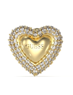 Aretes de corazón Guess Beloved con acabado brillante circonita