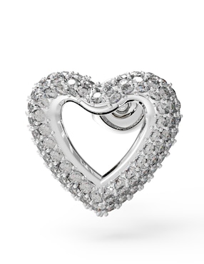 Aretes de corazón Guess Beloved con acabado brillante circonita