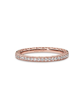 Anillo Pandora Signature P 925 de plata zirconia cúbica brillante