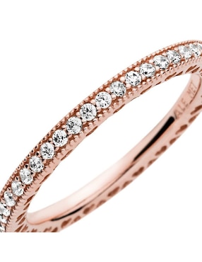 Anillo Pandora Signature P 925 de plata zirconia cúbica brillante