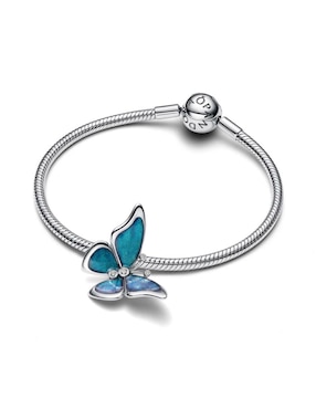 Charm de mariposa Pandora moments de plata P 925