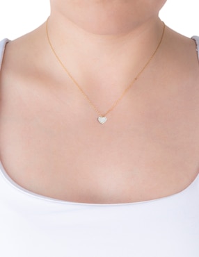 Colgante Y Dije de corazón Westies piedra natural .925 de plata P 925 madre perla