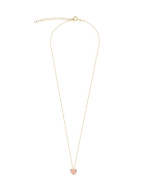 Collar con dije de corazón Westies Piedra Natural .925 de plata P 925