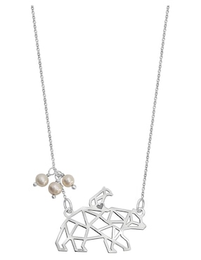 Colgante Y Dije de oso Anamora Por Tanya Moss origami de plata P 925