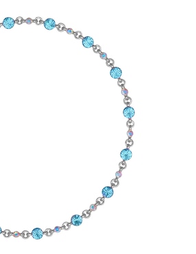 Pulsera Westies Chispitas Aqua con acabado baño rodio