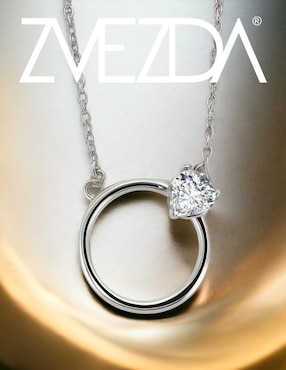 Collar de corazón Zvezda Argenta de plata P 925